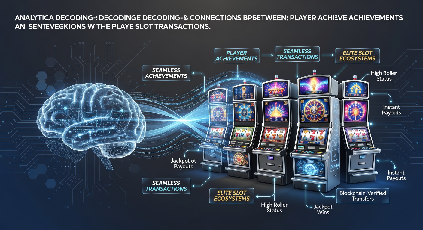 Illustration of interconnected player achievement badges and transaction flow in digital slot environments