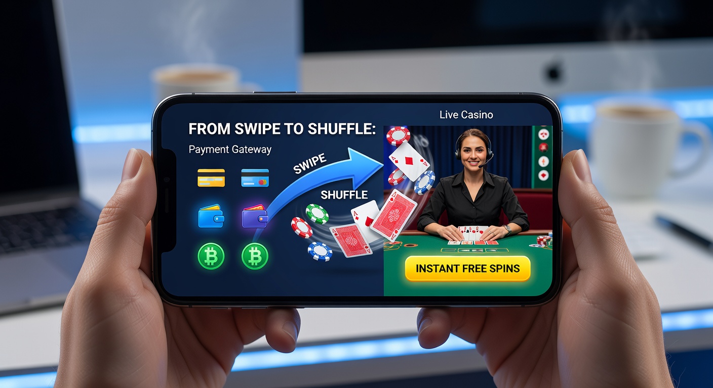 Mobile phone screen displaying a live casino roulette table with free spins offer popping up after a quick payment swipe