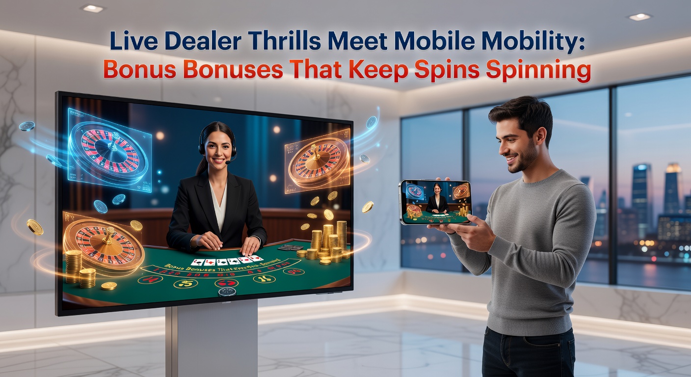Close-up of a mobile app interface showing bonus notifications, free spins counters, and a live dealer game in progress, highlighting promotional features