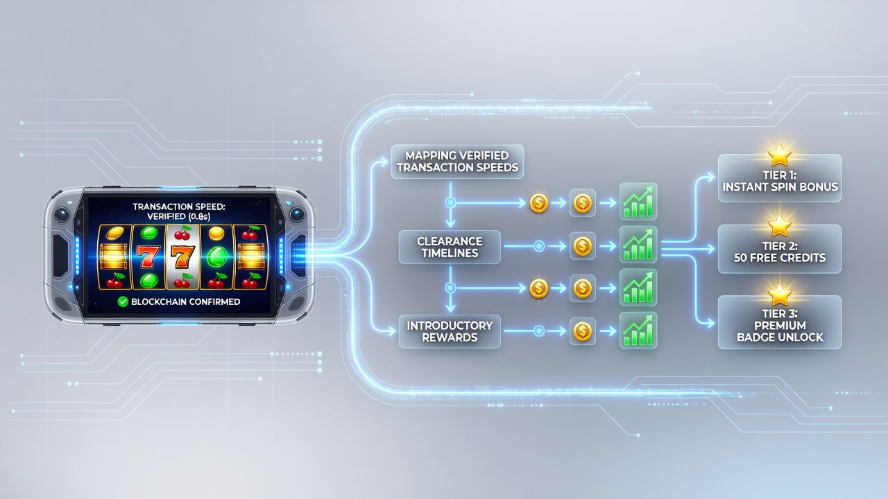 Diagram showing transaction flow from mobile deposit to bonus clearance in slot apps