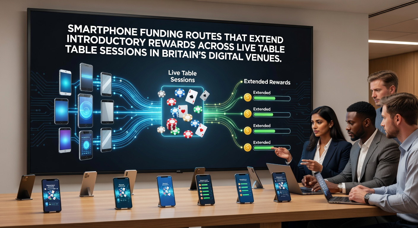 Smartphone screen displaying casino app with funding options and live table game interface