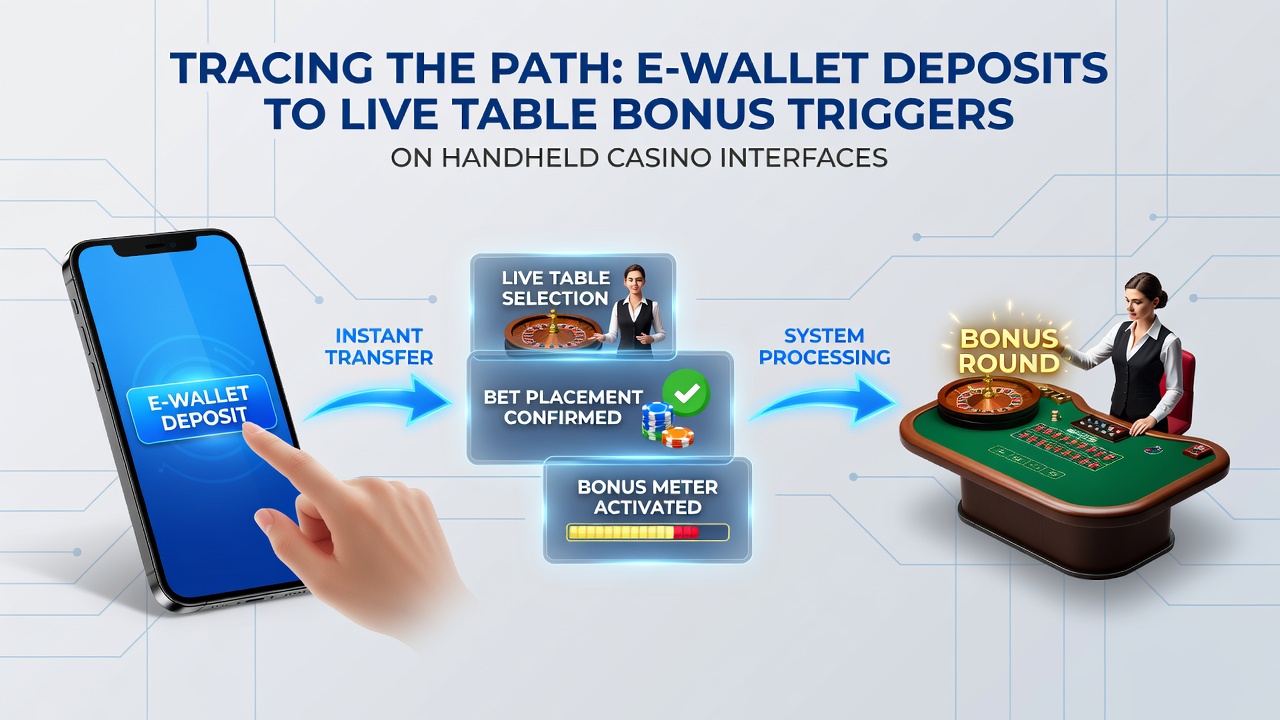 Live dealer table view on a handheld device with bonus indicator overlay